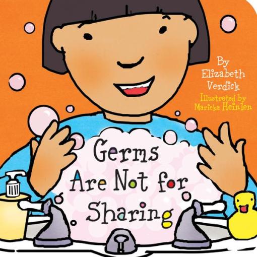Germs Are Not for Sharing illustration by Marieka Heilen