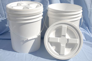 5 Gallon Buckets with Gamma Lid photo c/o Home Food Storage